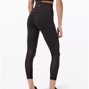 Lulu lemon mesh black leggings